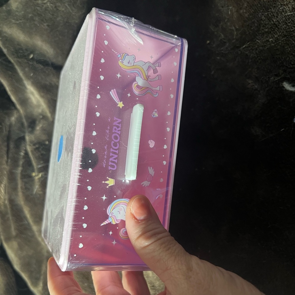 Pink Unicorn Tissue Box